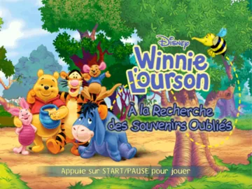 Disney's Winnie the Pooh's Rumbly Tumbly Adventure screen shot title